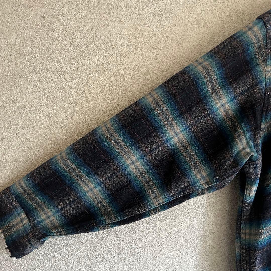 70s PENDLETON オンブレ　XLボートシャツ　アメカジ　ビンテージ