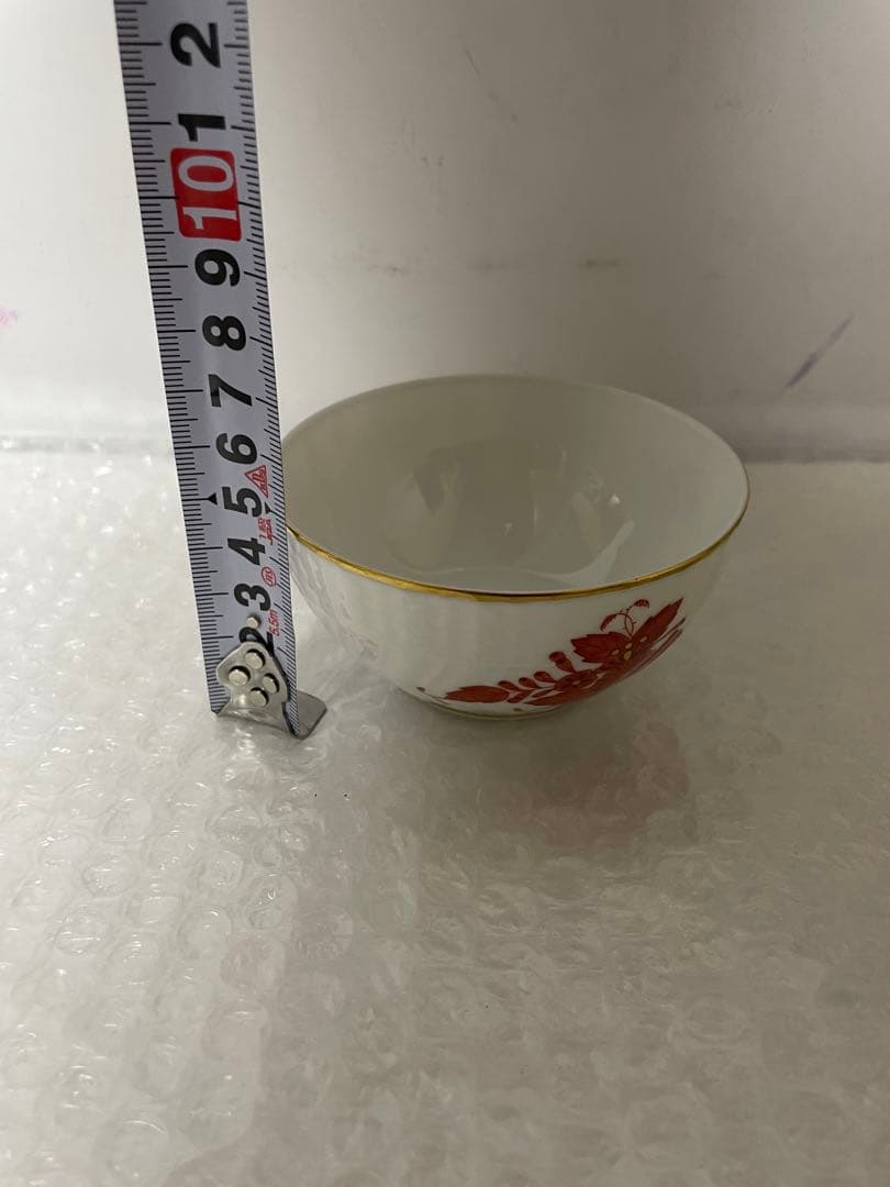 ヘレンド アポニーオレンジ シュガーポット バラ✨キャンディー入れ