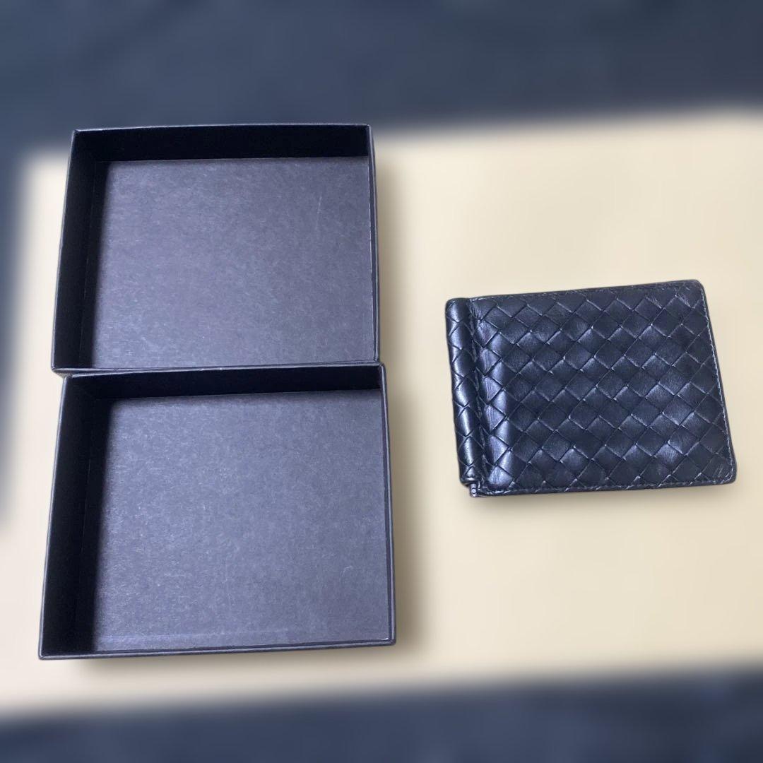 ク*ニ様 Bottega Veneta ブラック マネークリップ