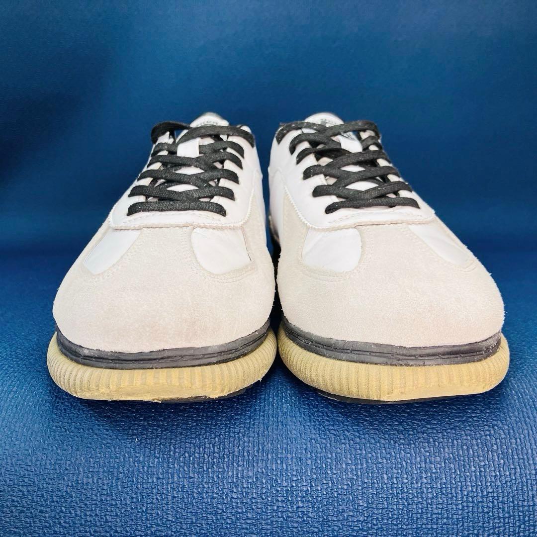 【Onitsuka Tiger 】28㌢デレシティ ホワイト×グレー　厚底レザー