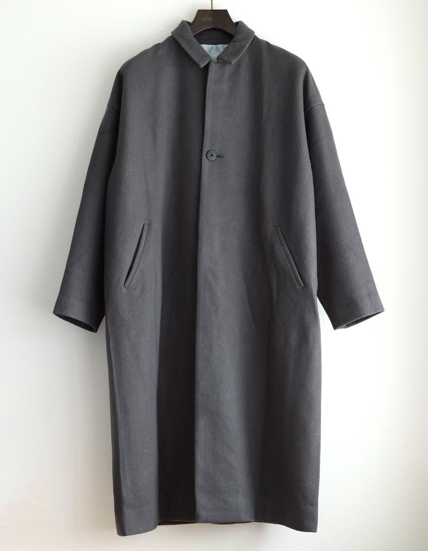 【冬向けメルトン素材】 ドゥルカマラ ステンカラー オーバーサイズコート 1