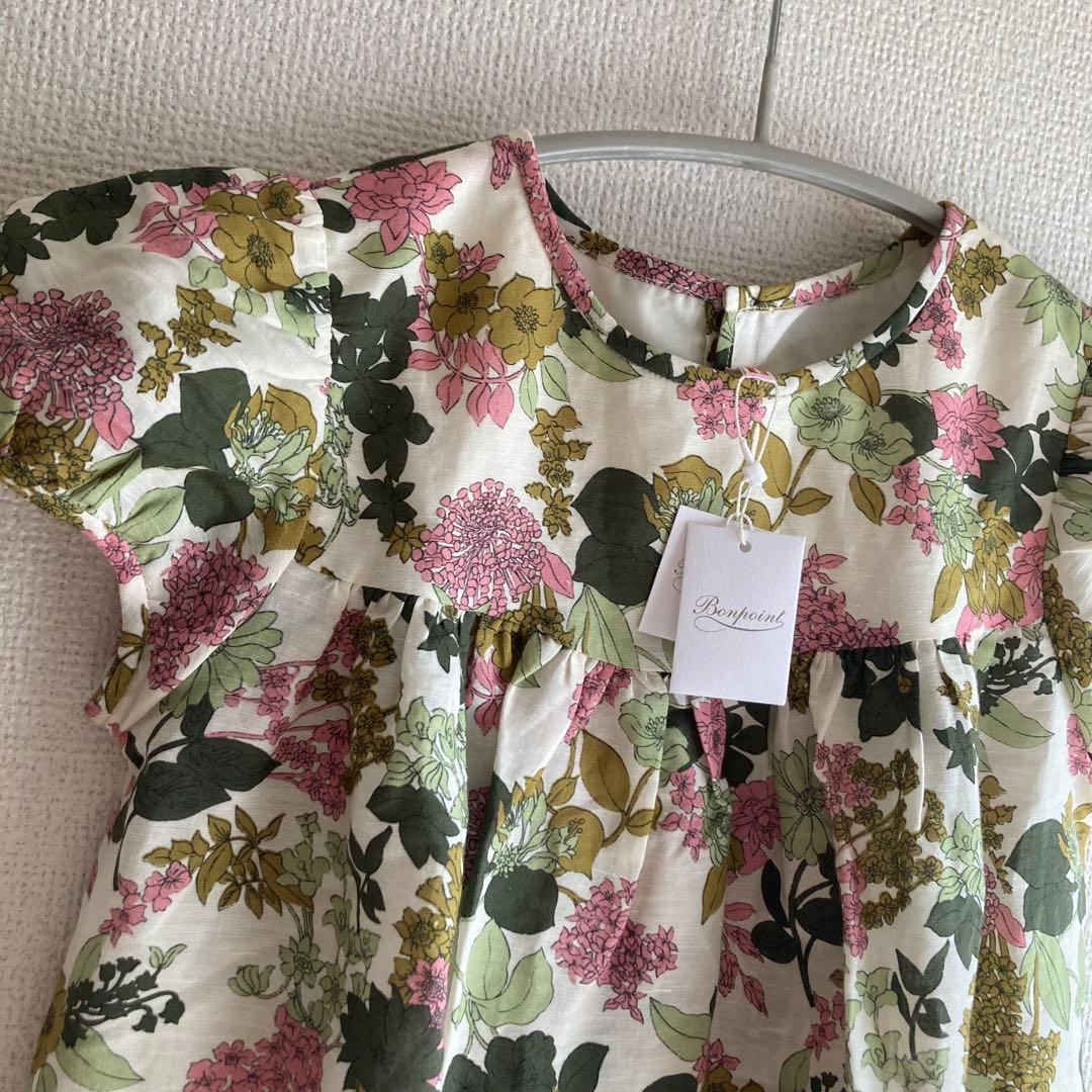 タグ付♡ボンポワン｜リネンコットン サンドレス✾リゾートワンピース140