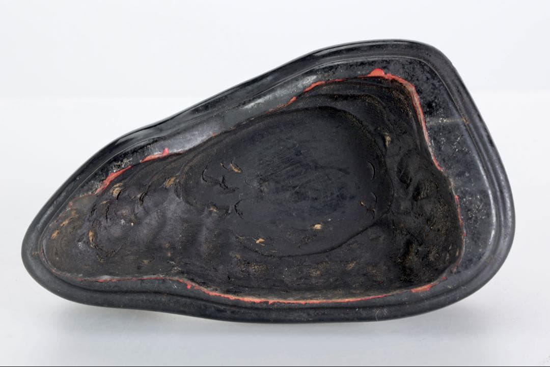 根尾谷 菊花石 サバ菊 八重一輪 紋石 共箱 台座付 872g 鑑賞石 水石