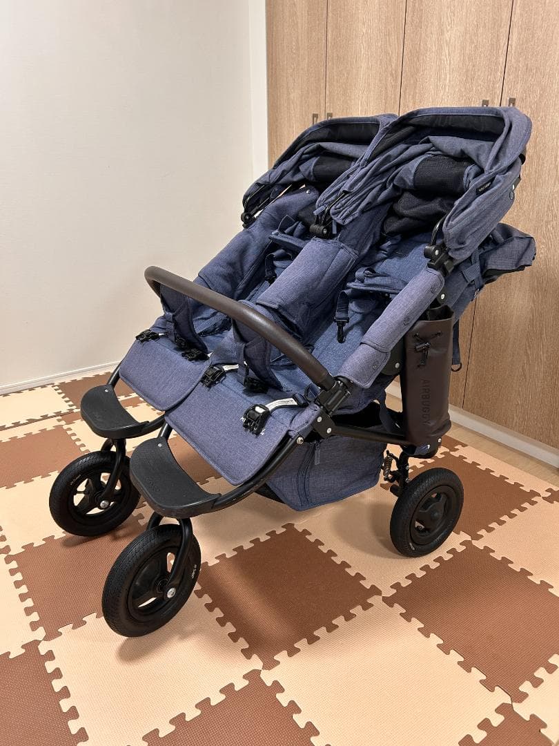 【AirBuggy】エアバギーココダブルEXフロムバース レインカバー付