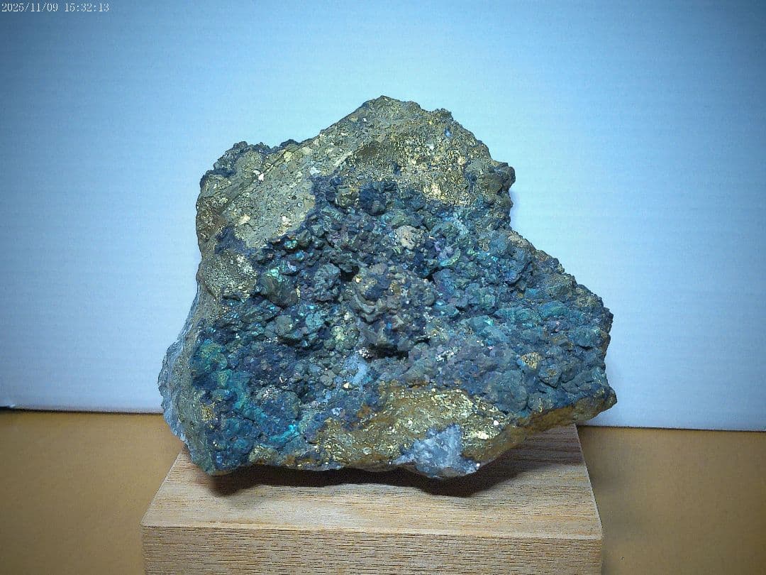 国産 黄銅鉱 715g 足尾銅山