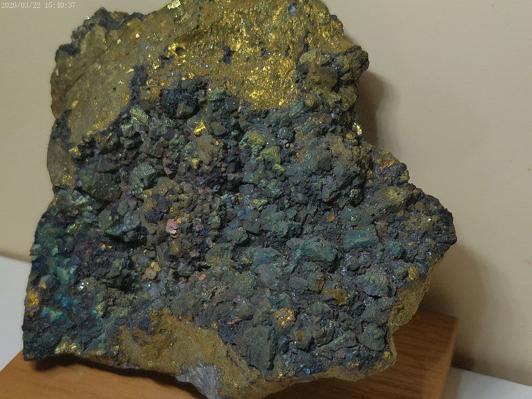 国産 黄銅鉱 715g 足尾銅山