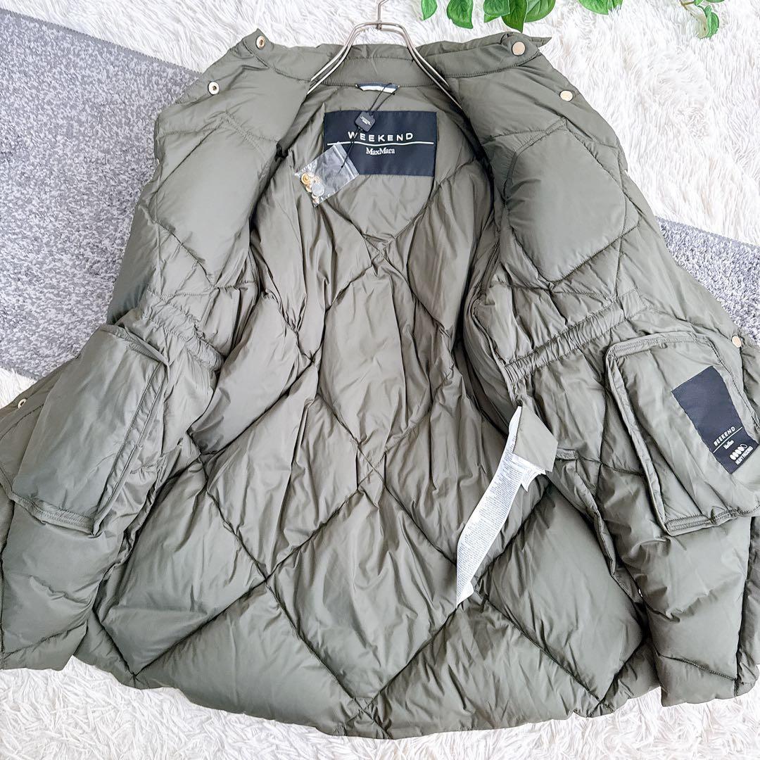 近年モデル　MaxMara ライトダウン　コート　キルティング　オリーブ　38