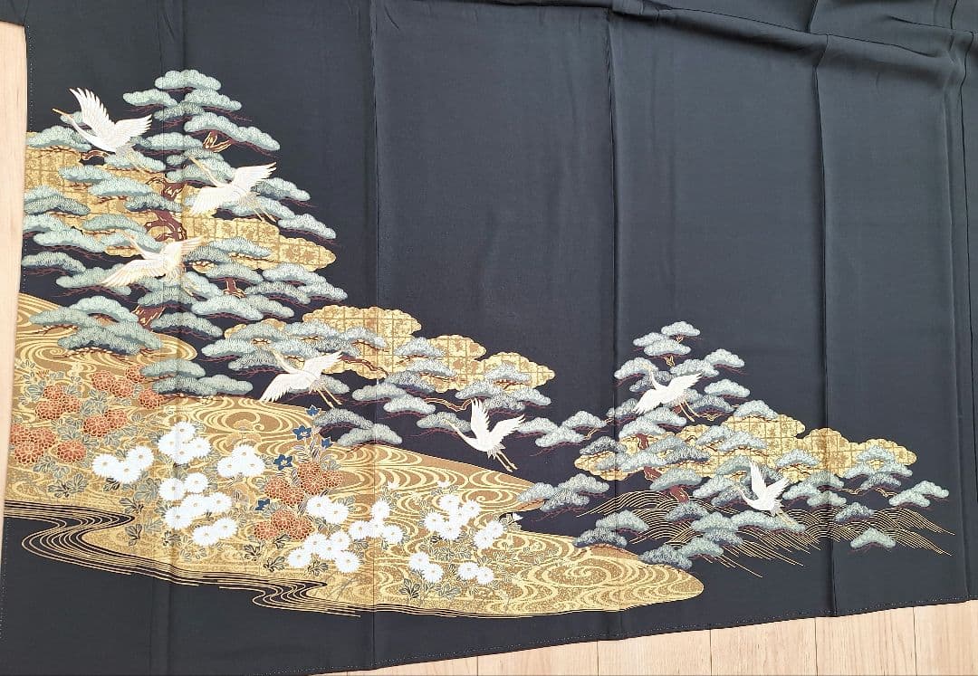 着物リメイクワンピース3654