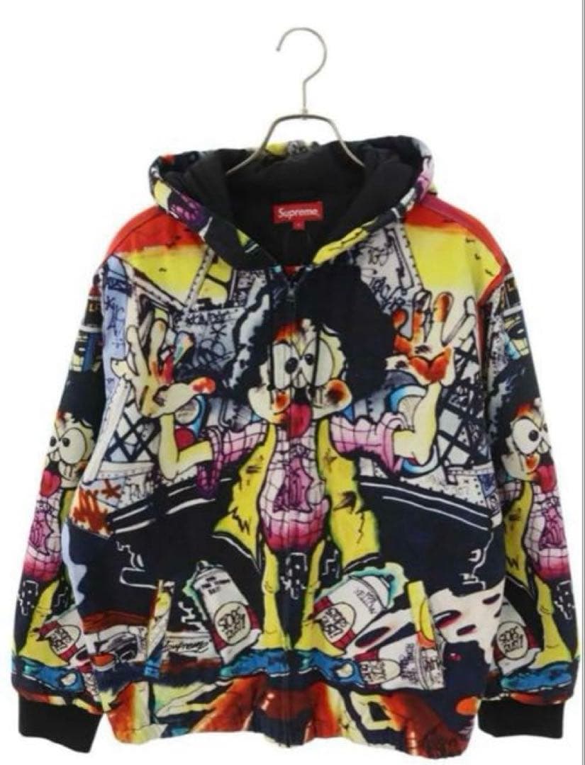 ダ*淳様 Supreme グラフィック総柄ワークブルゾン L