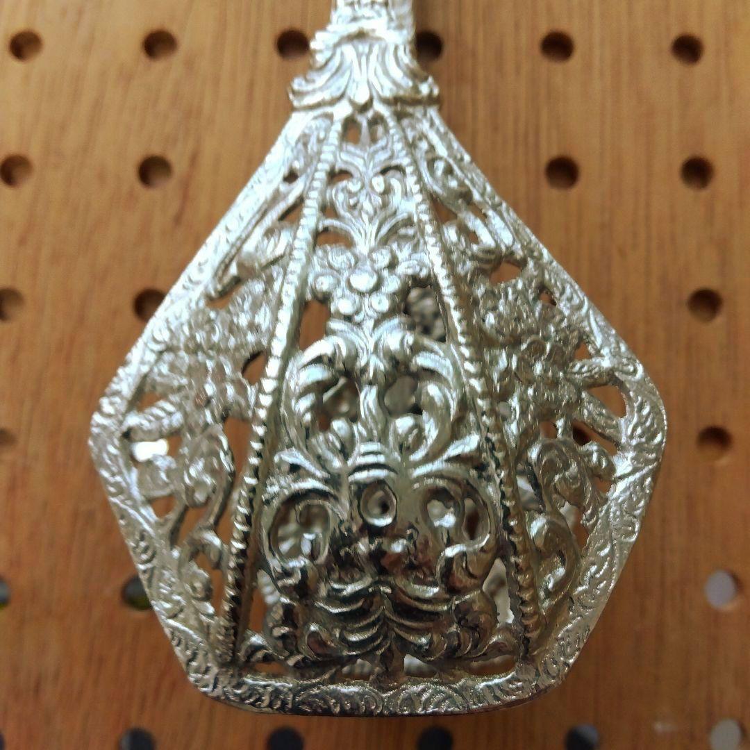 イタリア製　アンティークシルバートング