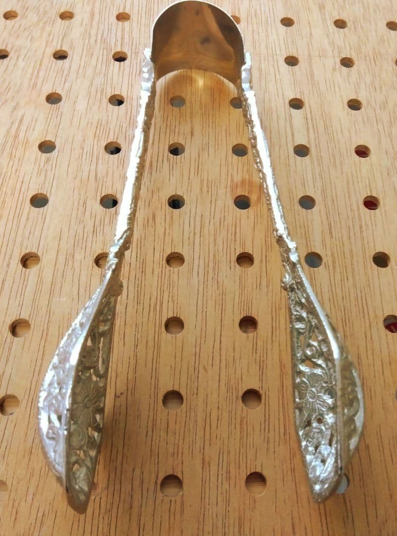 イタリア製　アンティークシルバートング