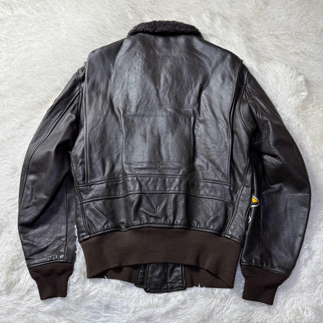 70s 米軍実物 G-1 USN BRILL BROS 黒タグ TOP GUN