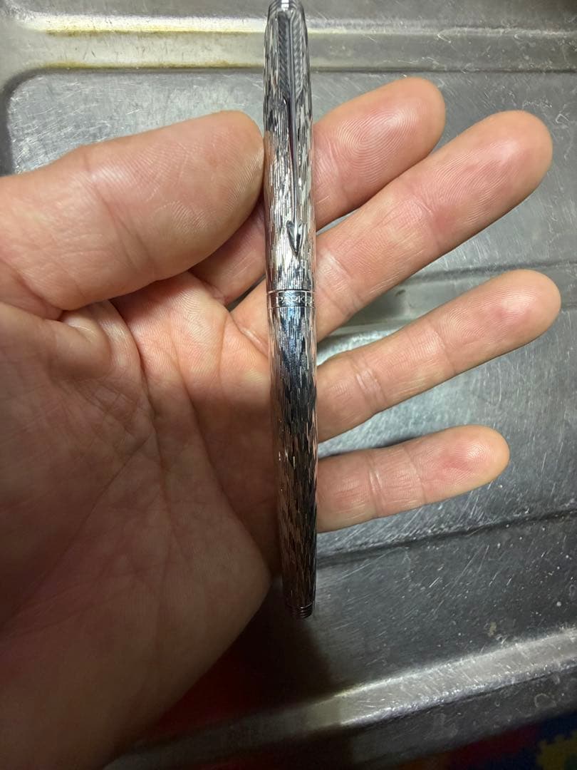 PARKER 万年筆#75 プラスヴァンドーム シルバー フラム 14K/XF