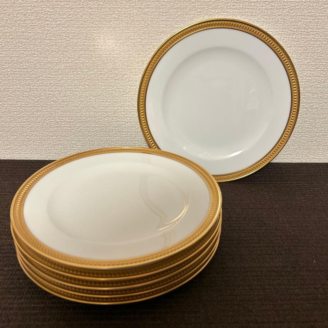 大倉陶園　クラウン　エンボス　デザートプレート　　20cm