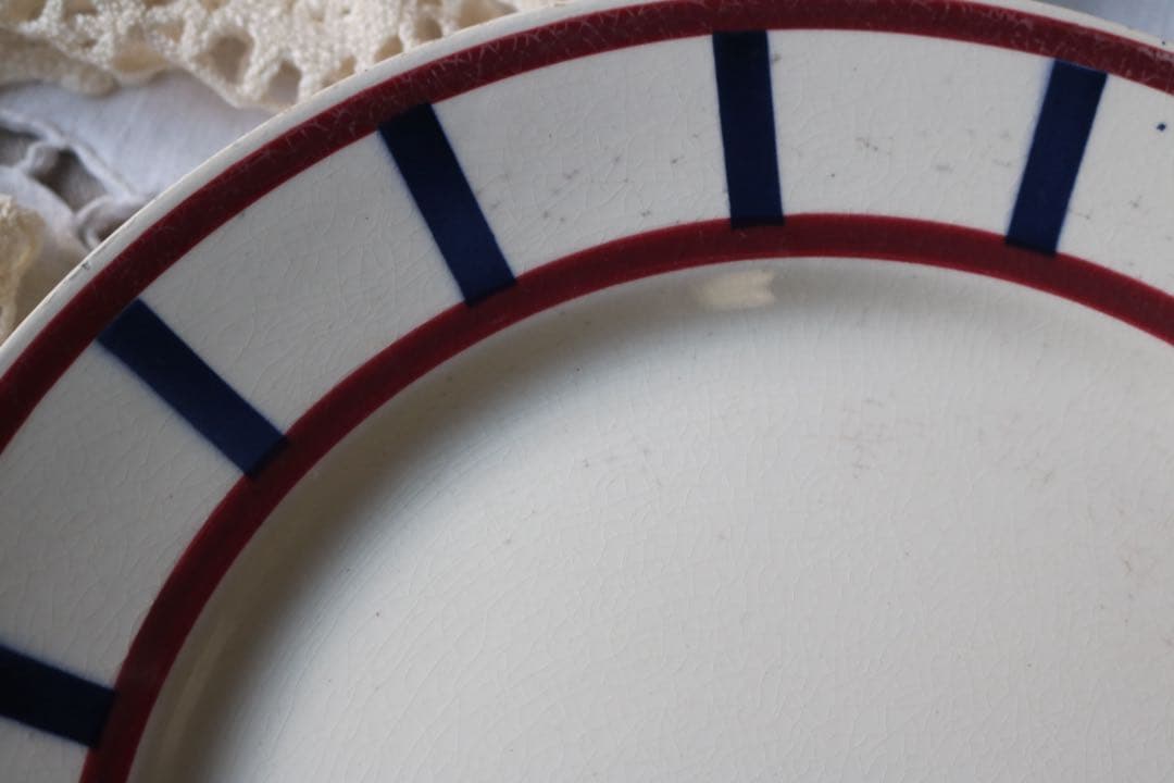 Creil montereau プレート　バスク　フランス　アンティーク　バスク