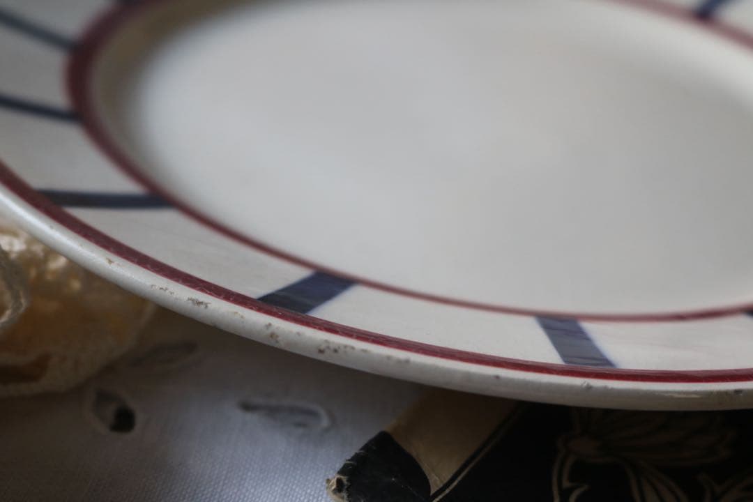 Creil montereau プレート　バスク　フランス　アンティーク　バスク