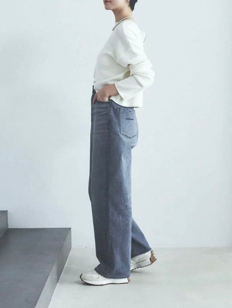 美品　yanuk JOAN ULG ユーズドライトグレー　 23