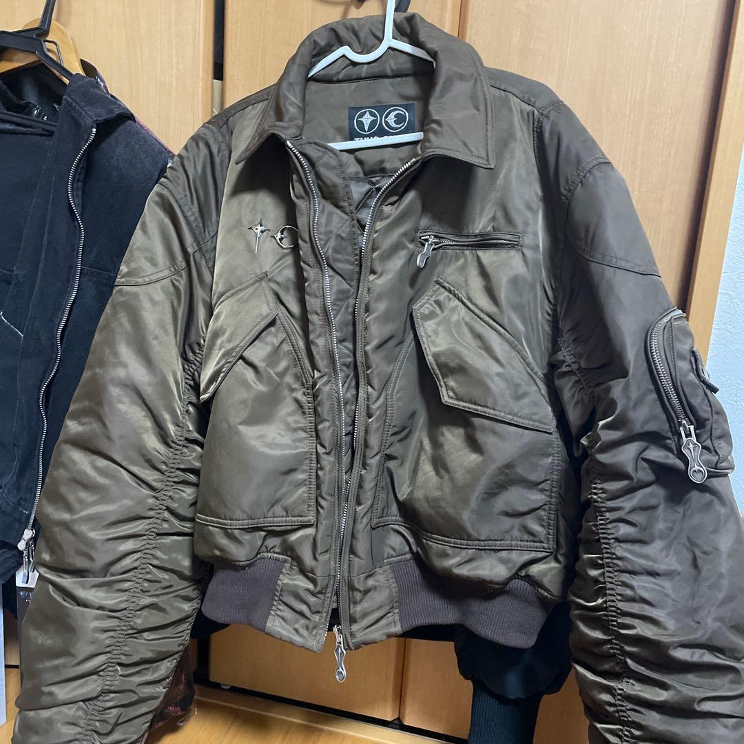 THUG CLUB ブラウン MA-1 フライトジャケット