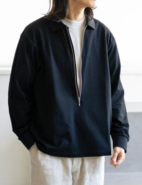 い*ち様 ZIP LONG SLEEVE POLO REVERBERATE 2