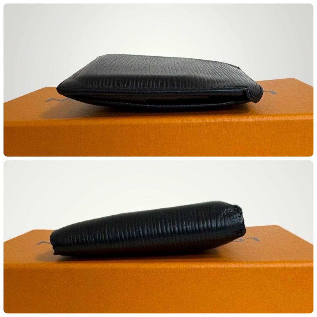 ルイヴィトン ポルトフォイユマルコ　エピ　黒　二つ折り財布