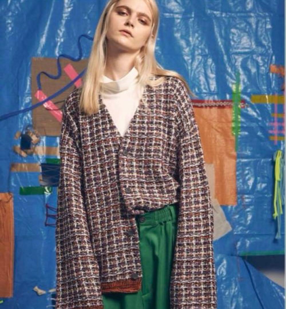 【美品】✨ メゾンスペシャル　ツイード　カーディガン
