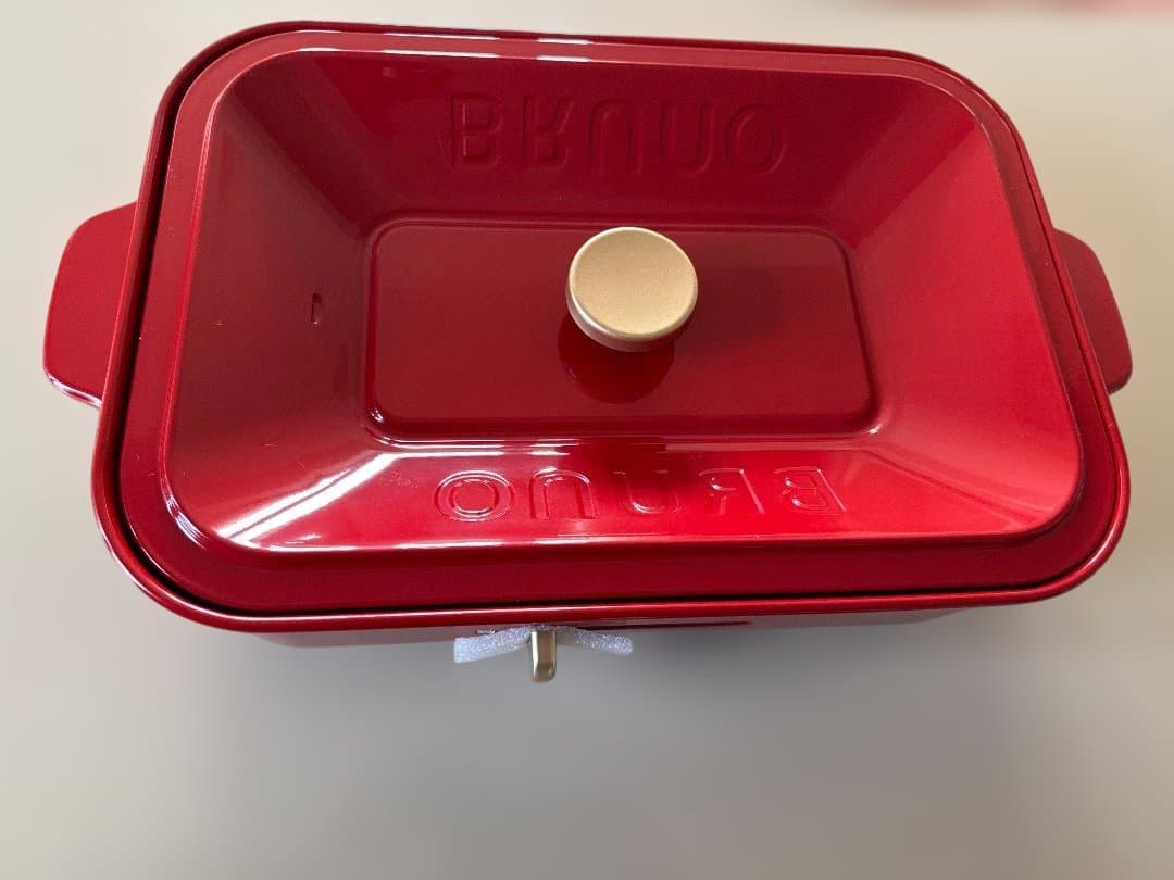 新品☆ブルーノ BRUNO コンパクトホットプレート 赤 パーティー調理