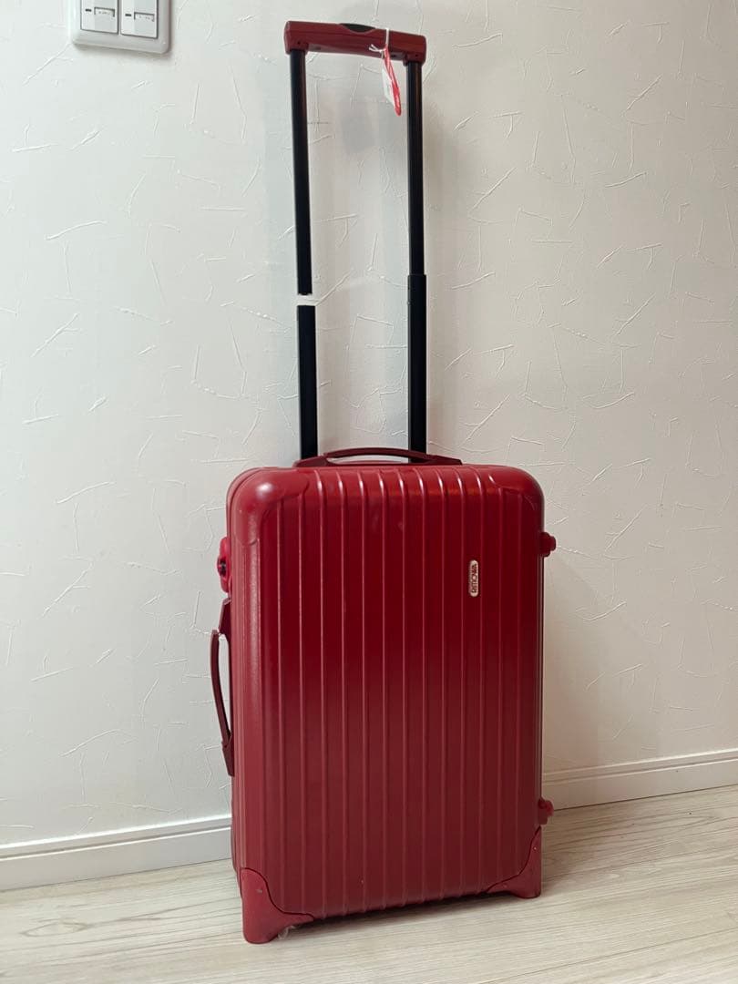 【ジャンク・破損あり】RIMOWAリモワ サルサ 35L機内持込み2輪廃盤品 赤