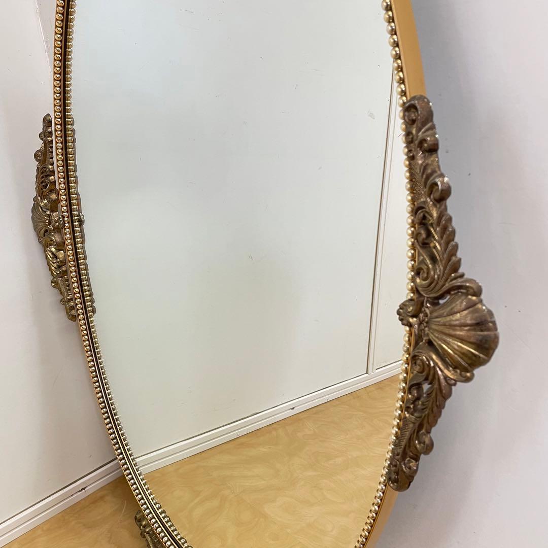 ビンテージ ミラー① 鏡 アンティーク調 ウォールミラー 壁掛け 大型 美容室