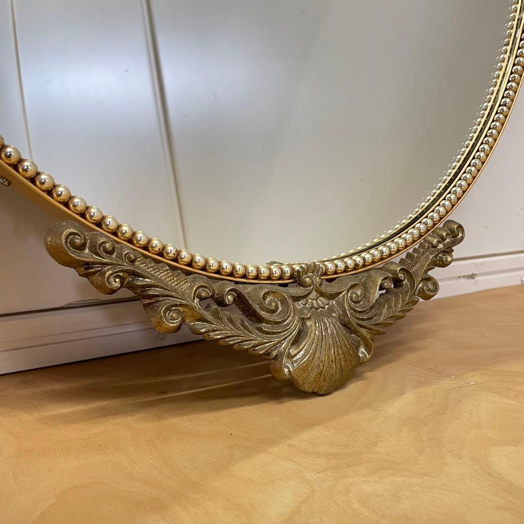 ビンテージ ミラー① 鏡 アンティーク調 ウォールミラー 壁掛け 大型 美容室