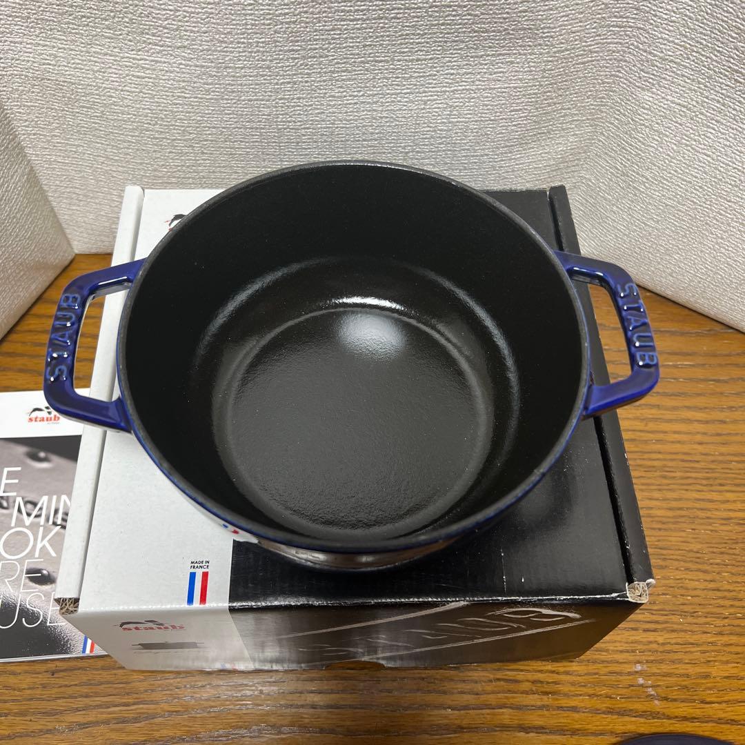 新品ストウブ　ワナベS スノーフレーク　グランブルー