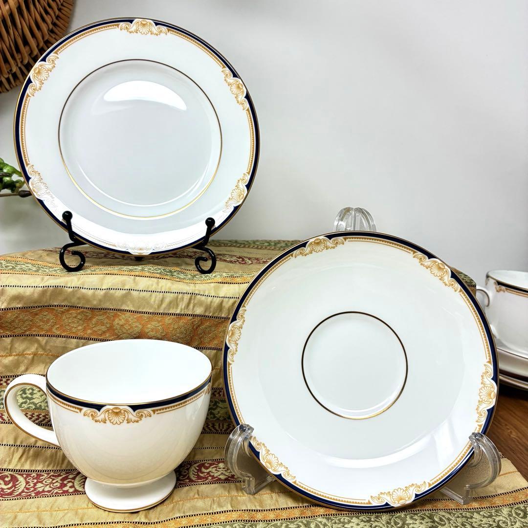 新品未使用　ウェッジウッド　キャベンデッシュ　カップ&ソーサー　ケーキ皿　6客組