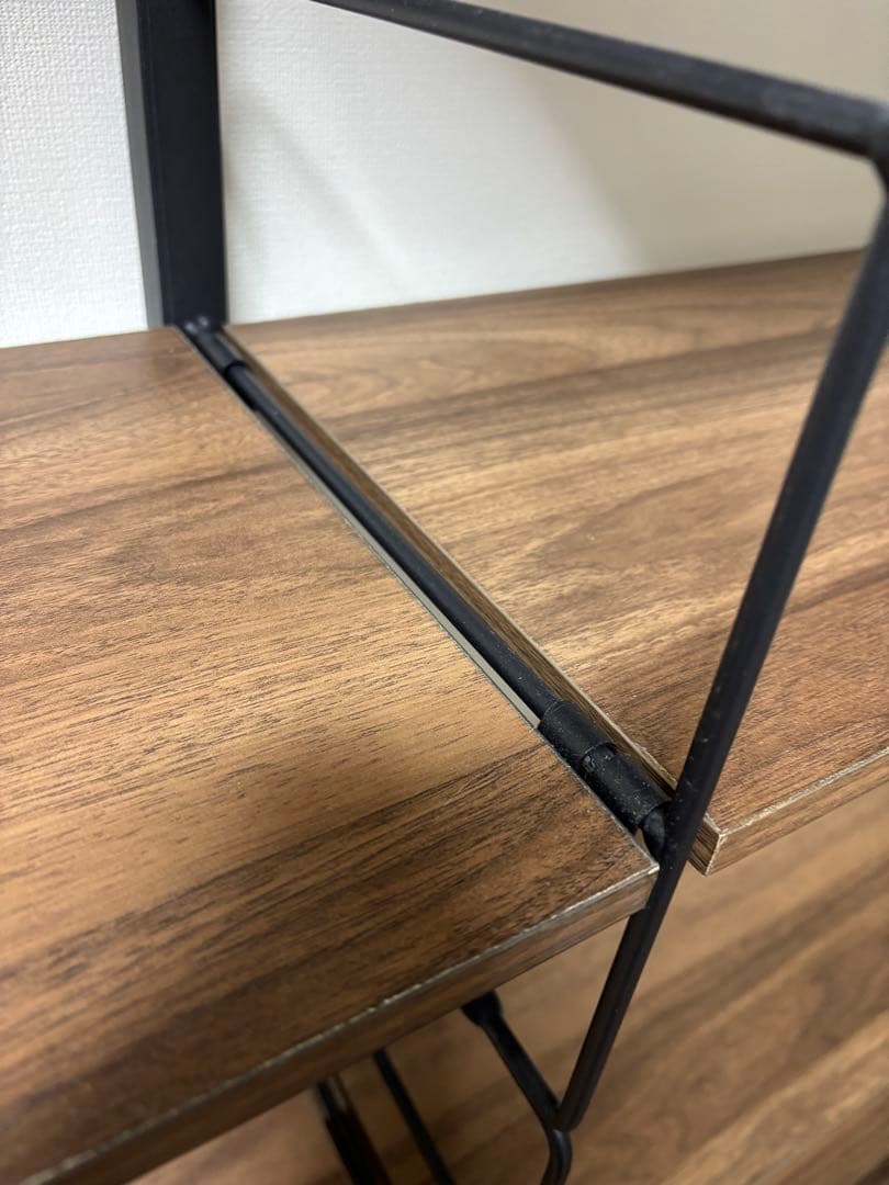 【ニトリ】突っ張り壁面収納Nポルダ(幅80cm ミドルブラウン)