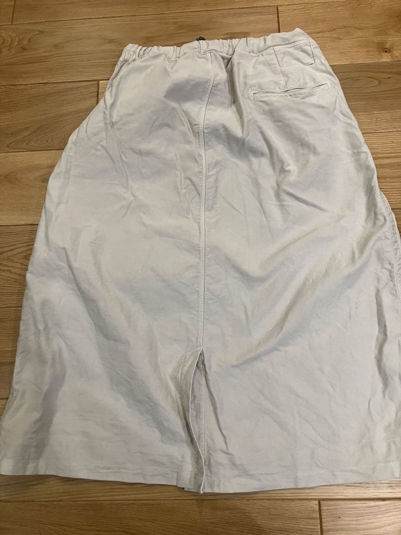 コットン100% ホワイトロングスカート　45r