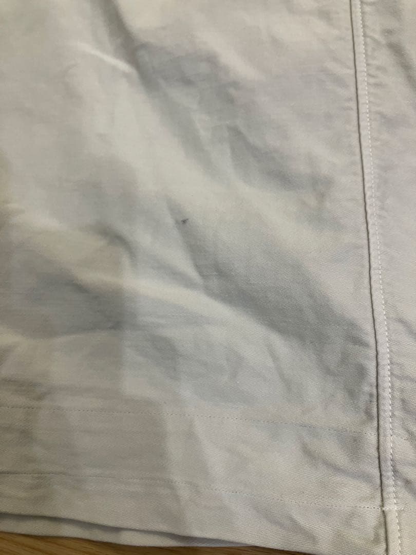 コットン100% ホワイトロングスカート　45r