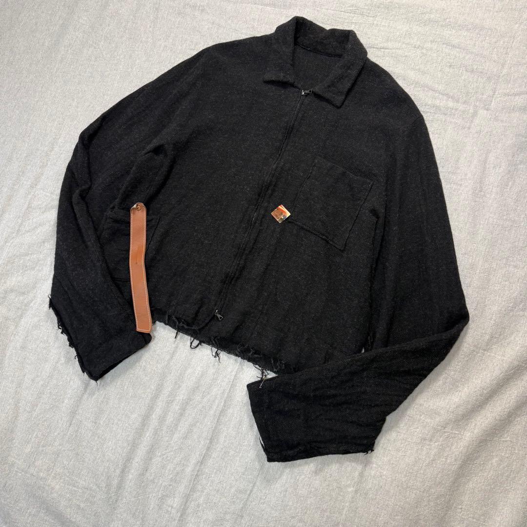 SUNSEA 22AW Shrinkage Blouson 改 ウール 黒 M