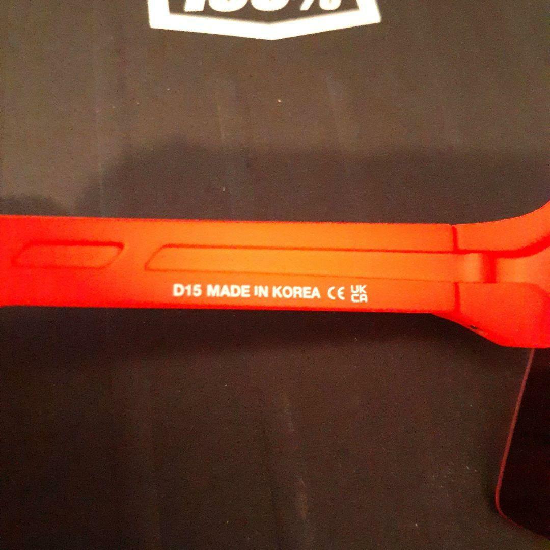 100% S3 ネオンオレンジ ワンハンドレッド サングラス