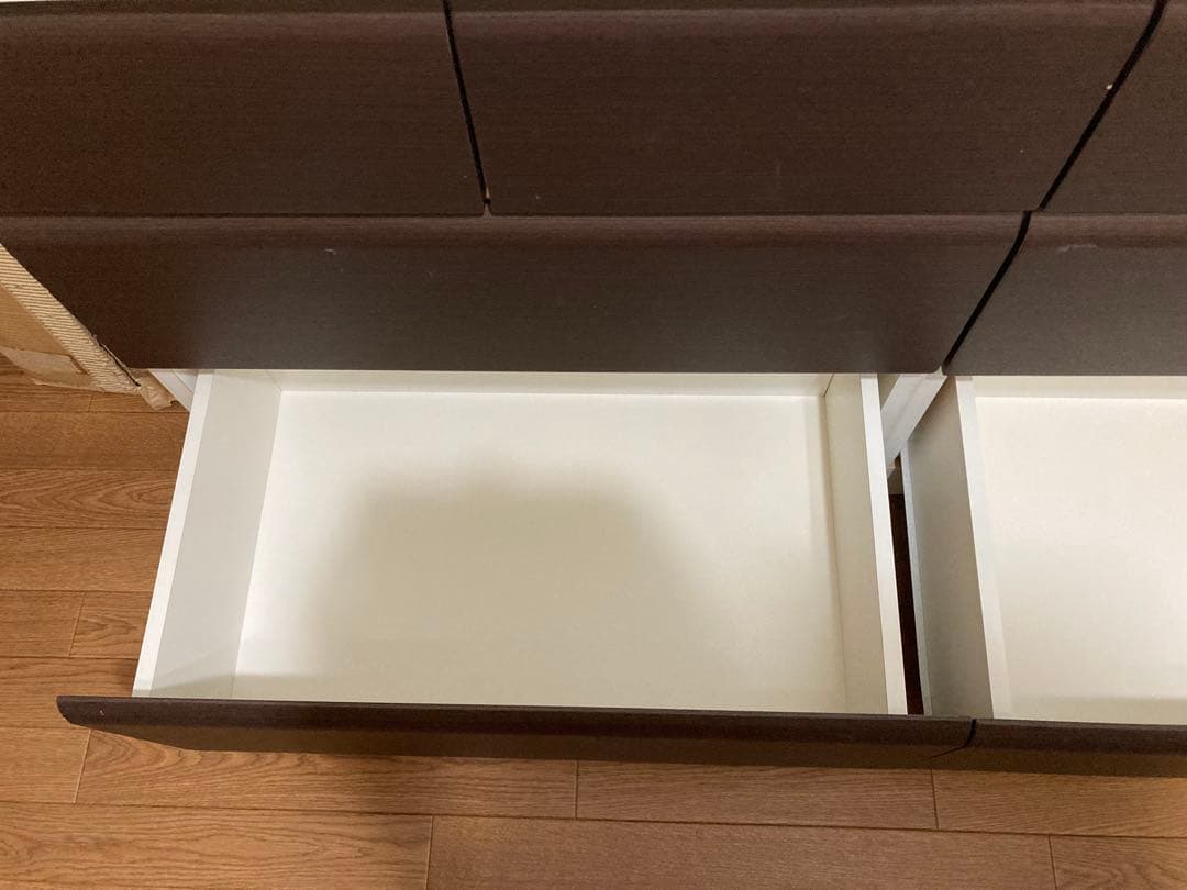 ☆ ニトリ ブラウンホワイト ローチェスト 洋服タンス 8引き出し ☆