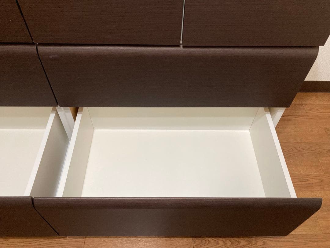 ☆ ニトリ ブラウンホワイト ローチェスト 洋服タンス 8引き出し ☆