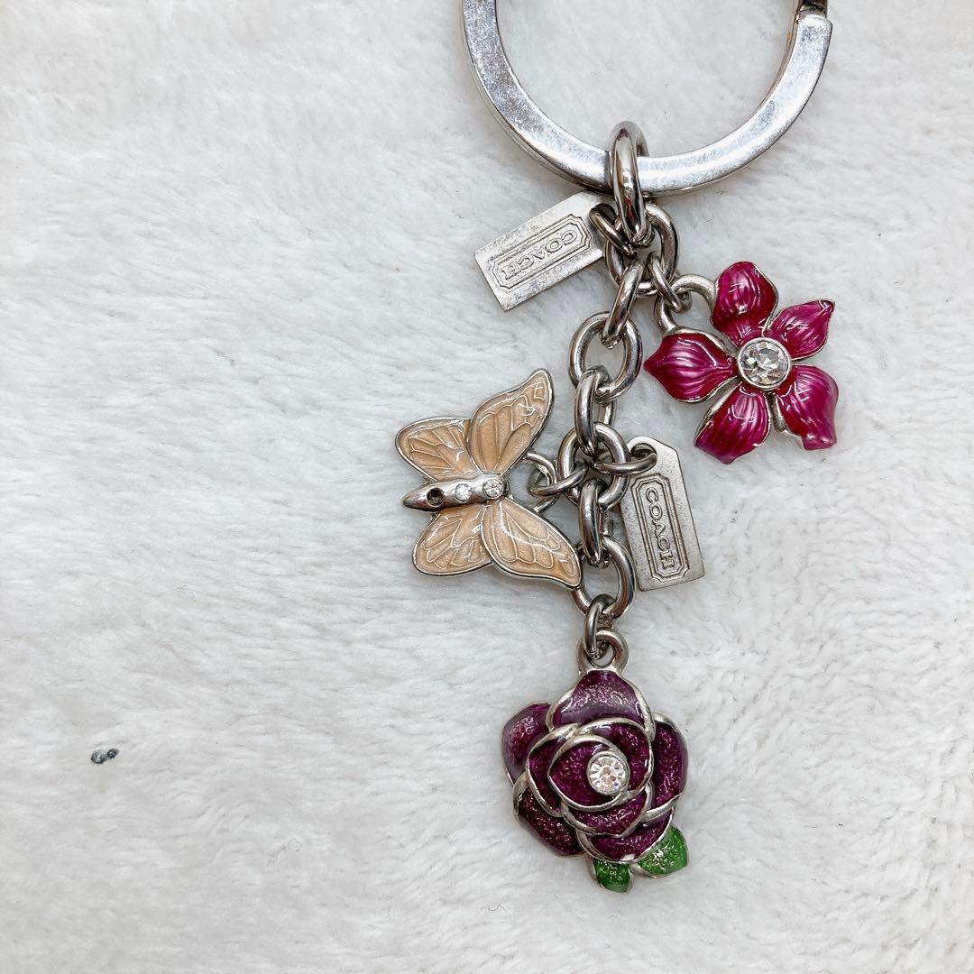 小物 Coach Signature Picture Charm pink