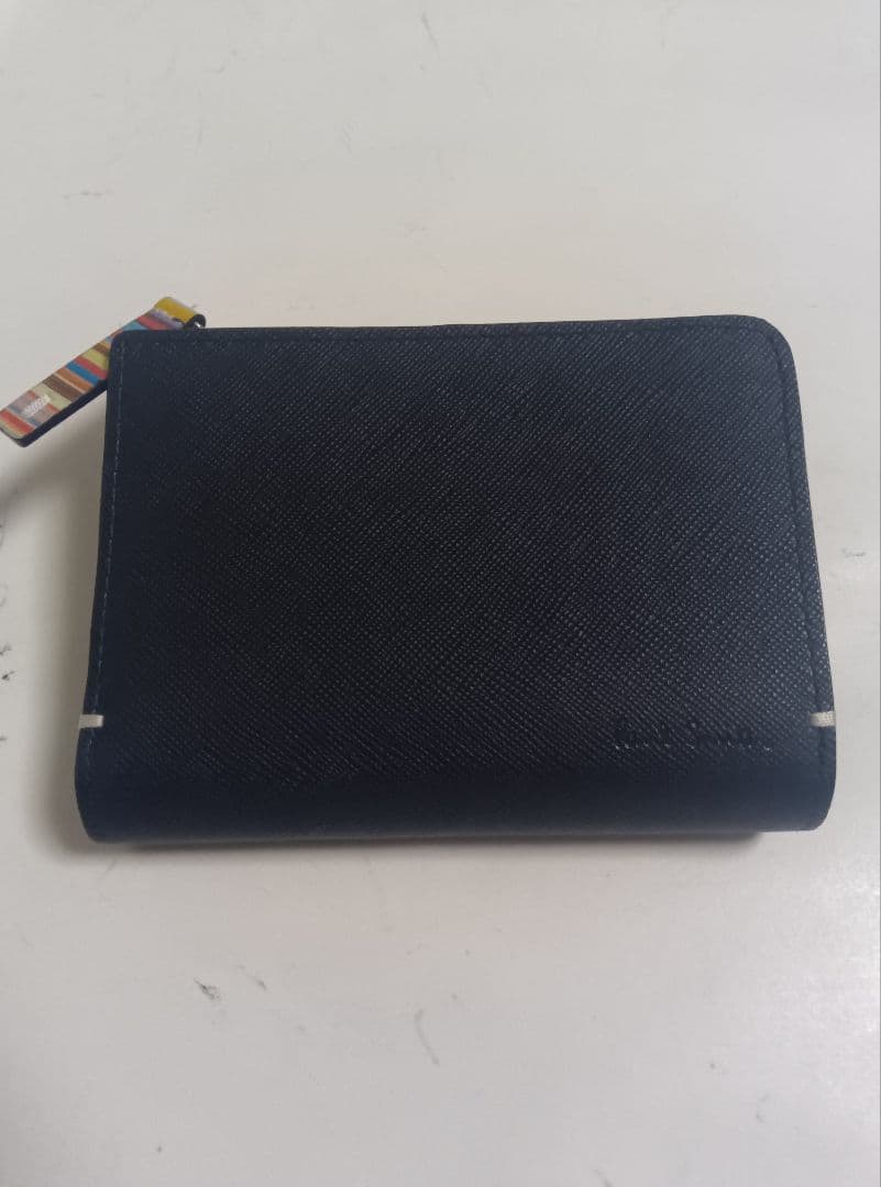 ポール・スミス 二つ折り財布 ネイビー 新品未使用品 箱付き