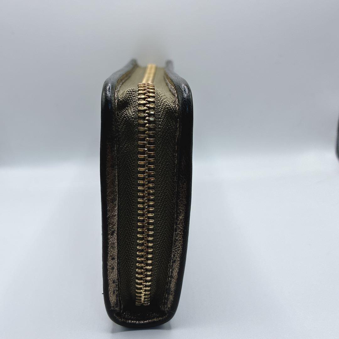 marché ⭐️ロエベ　長財布　ジップウォレット　メタリックレザー