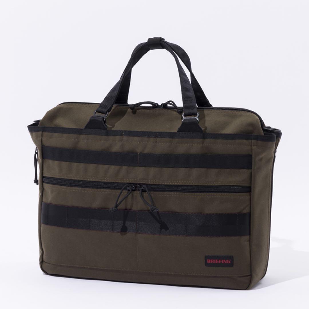 GO/LOOK! 別注BRIEFING 3wayトート マチ拡張バッグ ブラウン