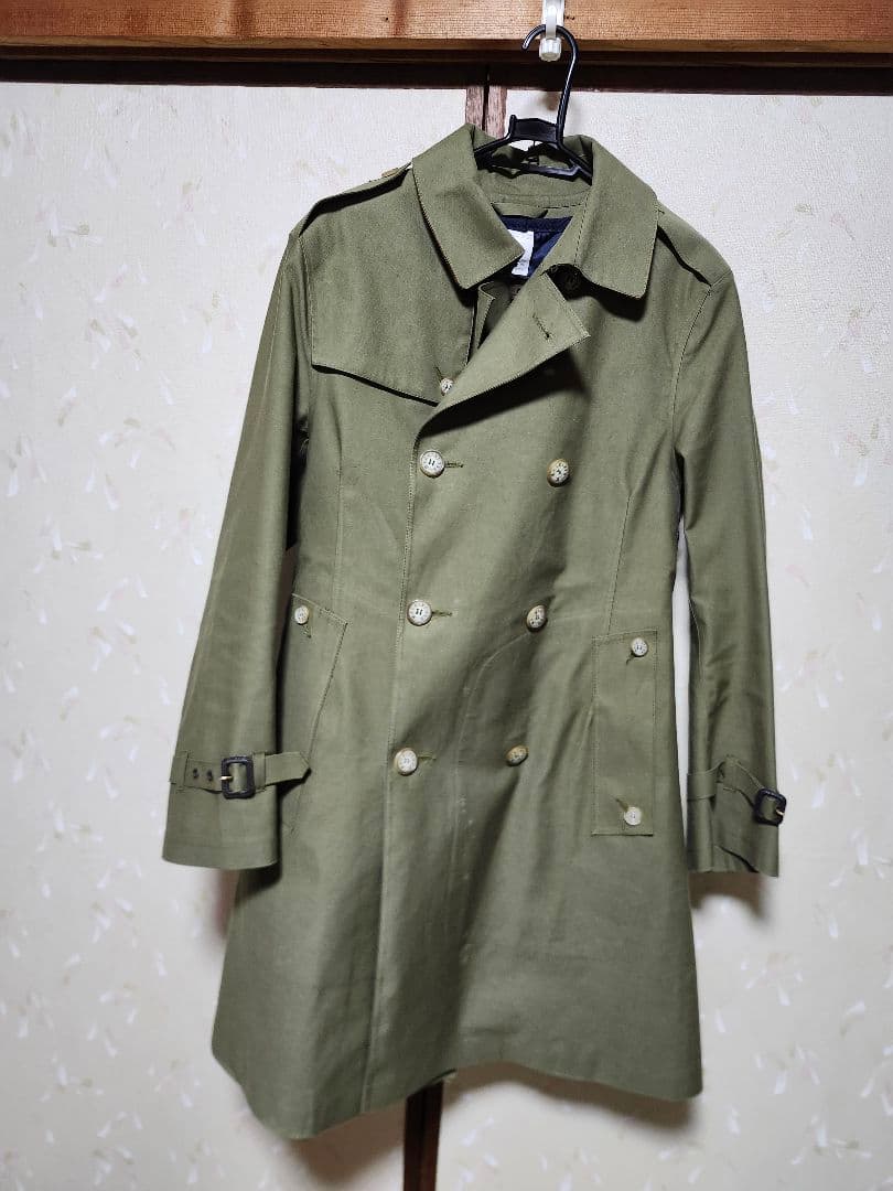 ロ*イ様 MACKINTOSH オリーブ色トレンチコート ダブルブレスト