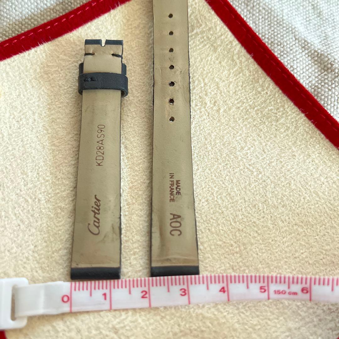 Cartierカルティエ　時計ベルト　タンクアメリカンSM 用　黒　ヌバック