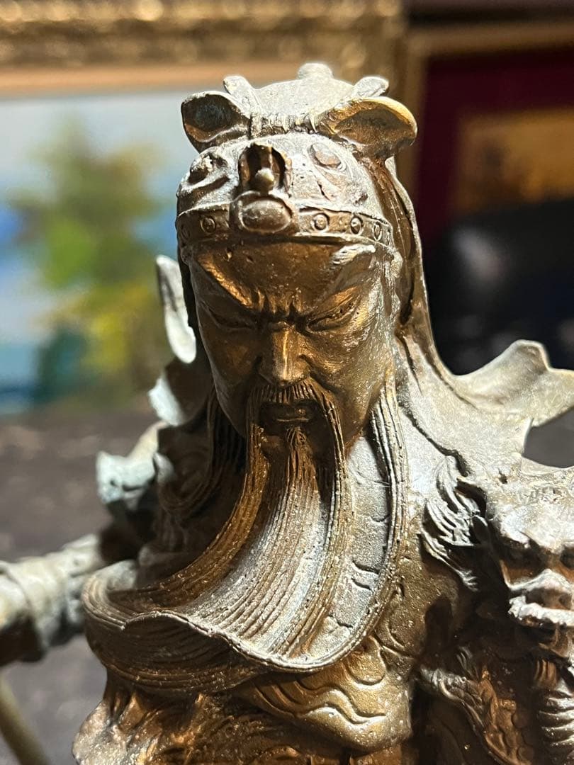 三国志、三国志銅像、三国志ブロンズ像、三国志関羽像、関羽武将像