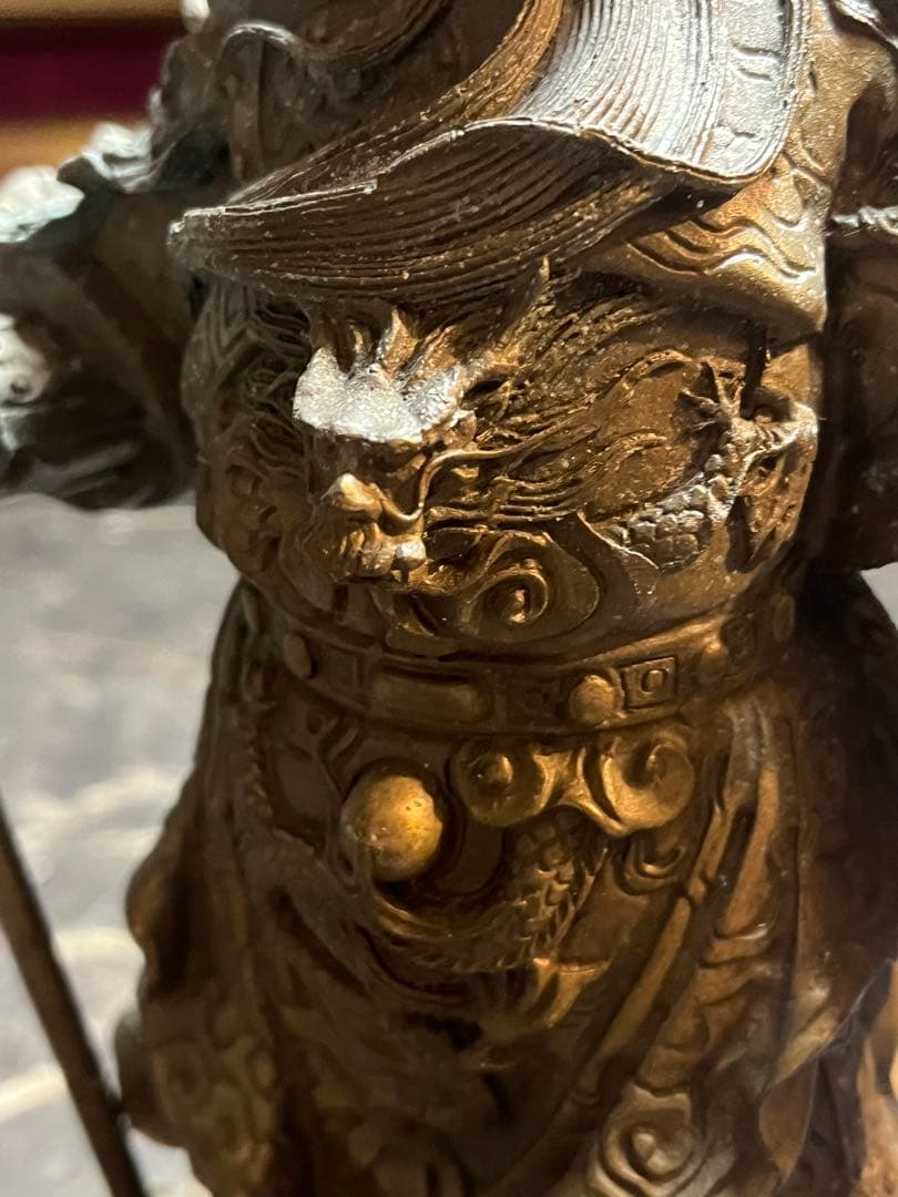 三国志、三国志銅像、三国志ブロンズ像、三国志関羽像、関羽武将像