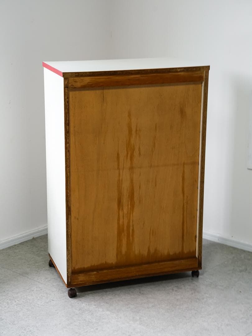 ヴィンテージ 5段チェスト/収納 キャスター付 スペースエイジ レトロポップ