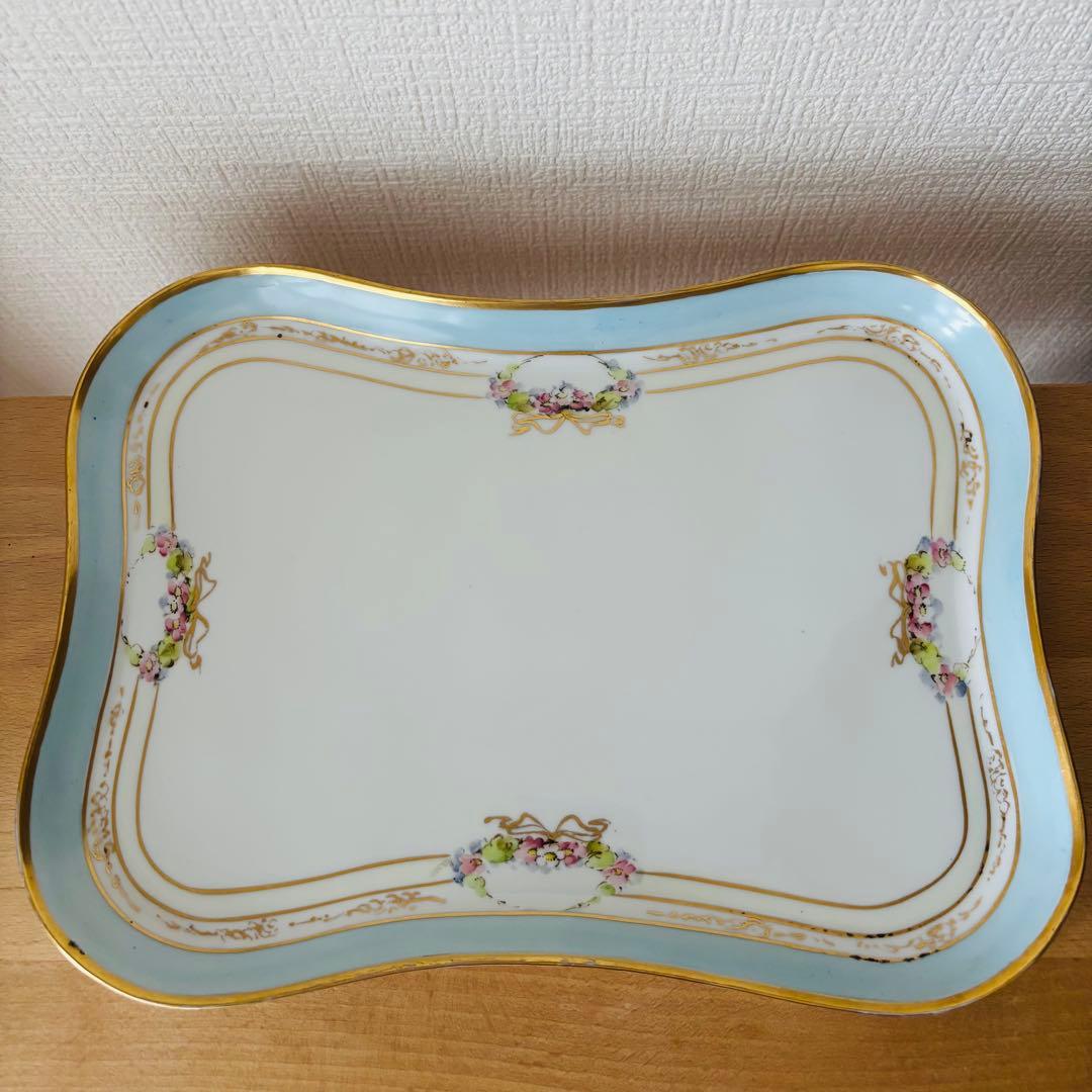 ⚫︎蔵出し　オールドノリタケ　トレー　スクエアプレート　　　　　　　15