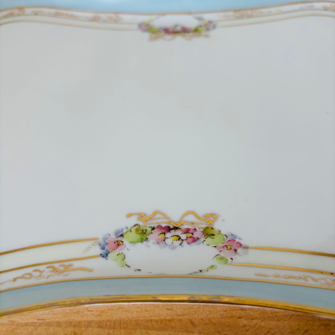 ⚫︎蔵出し　オールドノリタケ　トレー　スクエアプレート　　　　　　　15