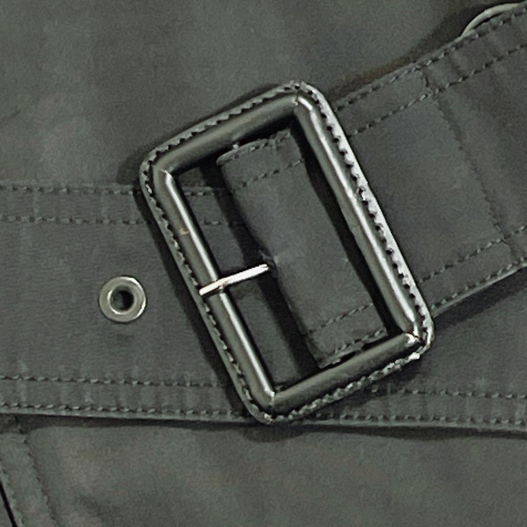 バーバリーブラックレーベル トレンチコート 黒 ハーフ丈 普段使い ビジネス